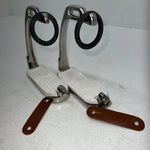 New Tough 1 Silver Iron Breakaway English Stirrups D-502