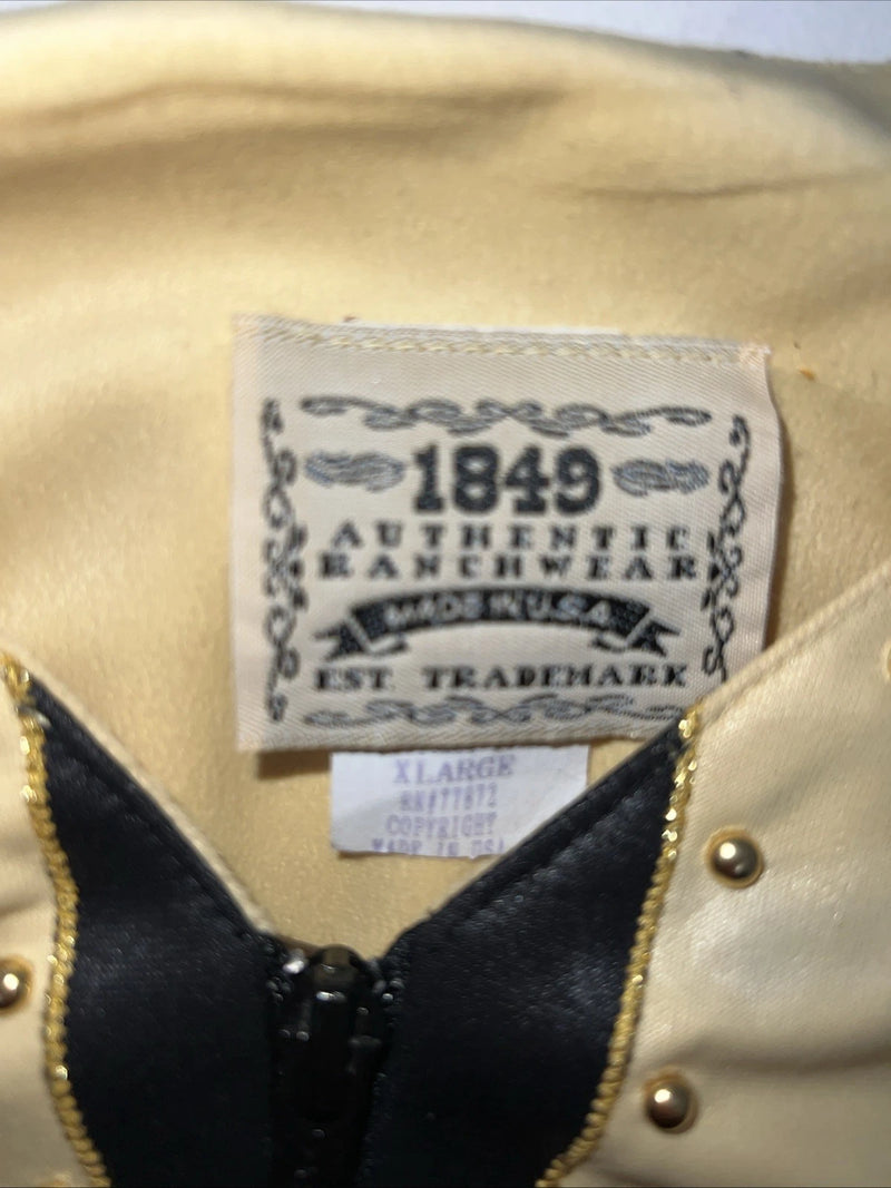 New Women’s 1849 Authentic Ranchwear Yellow Western Show Vest XL #3235 WW-71
