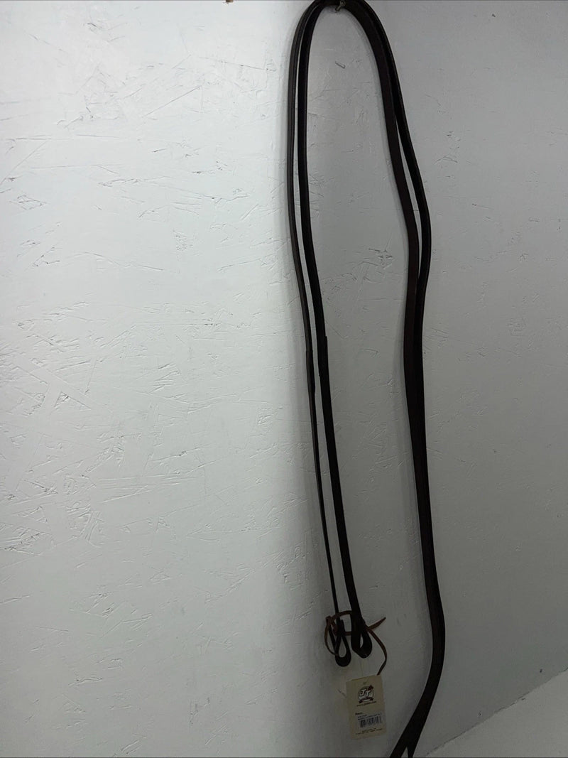 New Royal King Dark Oil Genuine Leather 5/8” X 7” Split Reins #43-728 Y-6