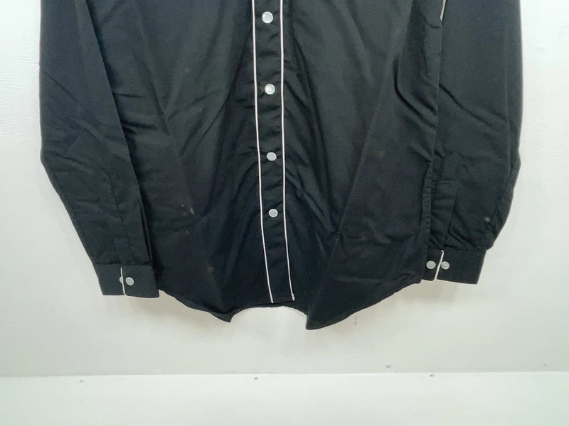 New Women’s Black Western Express Long Sleeve Button Up Shirt M #104276 3B-88