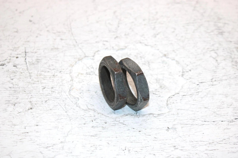 1982 Honda Atc 185a Oem Rear Axle Jam Nut Pair 90307-968-000 AH67