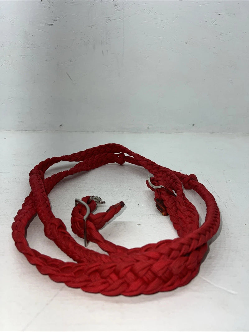 New Tough 1 Red Nylon Braided Reins #54-921 Y-18
