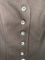 New Women’s Brown Dickson Jenkins Western Show Vest 30 #7053 E-609