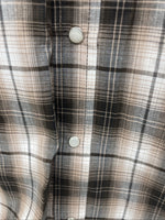 New Men’s ELY Cattleman Brown Long Sleeve Pearl Snap 3XL E-22