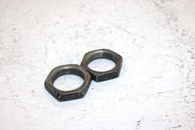 1987 Honda Atc 90a Oem Rear Axle Jam Nut Pair 90307-968-000 AH57