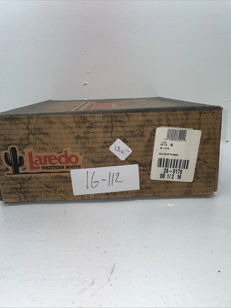 New Women’s Black Laredo Cowboy Boots. 9178 8.5 8 1/2 M. 16-112