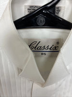 New Kids Classix White Long Sleeve Button Up English Shirt Size BS TT-27