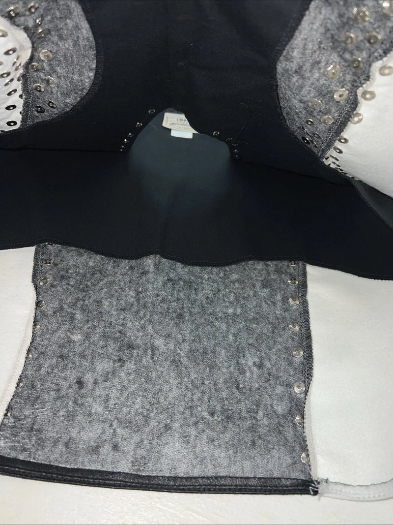 New Women’s Black White 1849 Authentic Ranchwear XXXL Show Vest WW-42