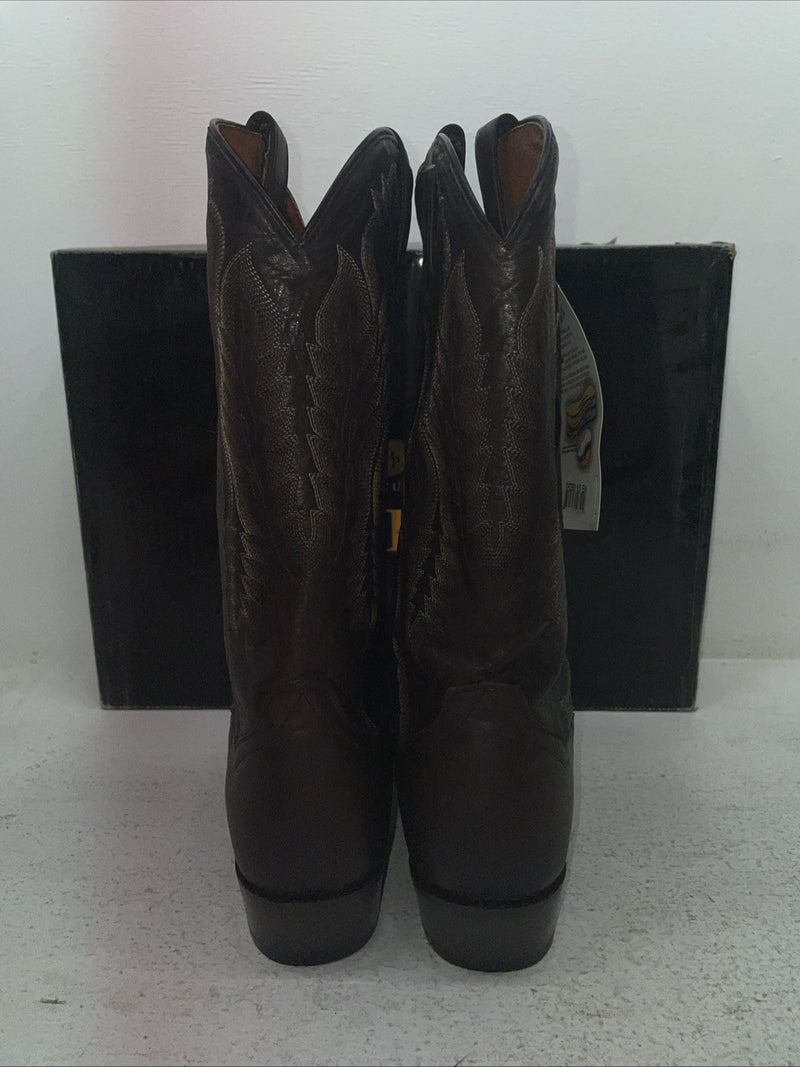 New Men’s Brown Dan Post Cowboy Boots. 2293 8.5 8 1/2 E W. 3-94