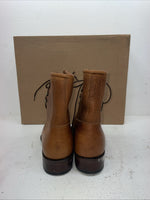 New Men’s Brown Lace Up J Chisholm Cowboy Boots. 2556 10 E E. 7-26
