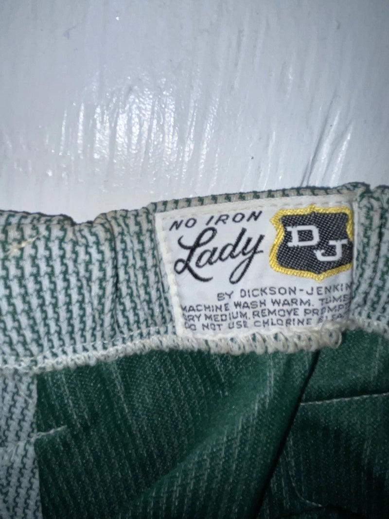 New Vintage Green Checkered Dickson Jenkins Polyester Pants #535 ZZ-63