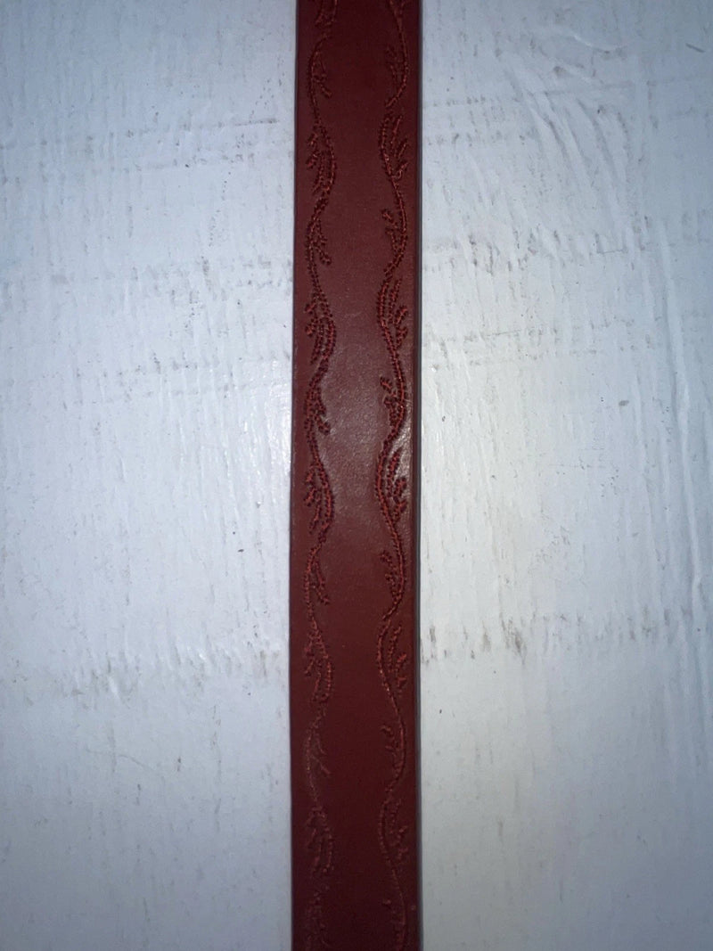 New Red Genuine Leather Nocona Stitched 28” Belt #N3418004 NN-42