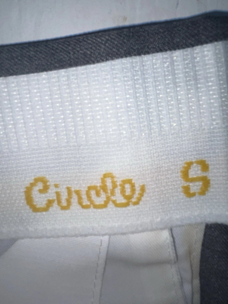 New Vintage Gray Circle S Polyester Pants #4P0476 OO-46
