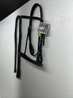 New Silver Fox Black Leather Point English Bridle #20-1189-2 W-5