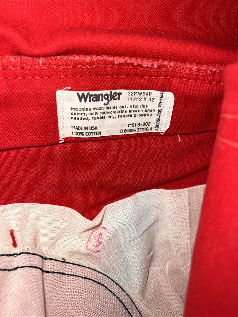 New Women’s Red Wrangler Cowboy Cut Relaxed Fit Denim Jeans. 11/12x32 N-2