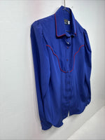 New Women’s Panhandle Slim Purple Long Sleeve Pearl Snap Size 14 LL-98