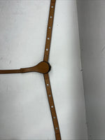 New Leather Circle Y Breast Collar With Bronze Metal Plates. #4287,1009 S-42