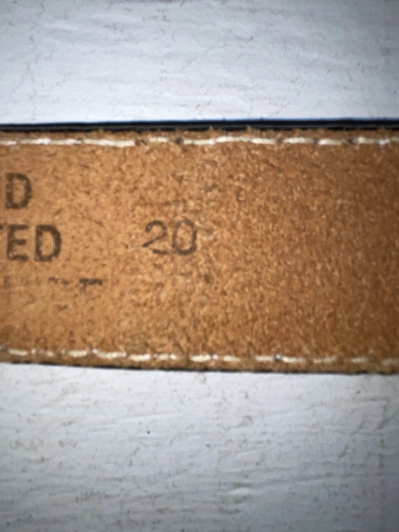 New Brown Genuine Leather Perkies Tooled 20” Belt #601 NN-89