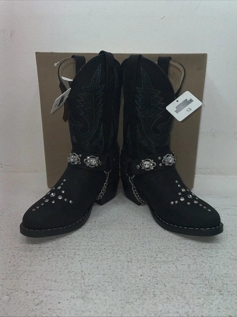 New Kids Black Smoky Mountain Cowboy Boots. 3283 C 13. 23-34