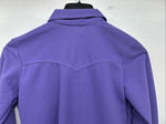 New Women’s Western Fashions Purple long Sleeve Button up Size 14 YY-14
