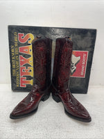 New Men’s Red Texas Brand Cowboy Boots. 43 4.5 4 1/2 M. 2-168