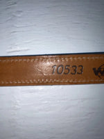 New Gray Genuine Leather Wright 34” Belt #10533 Z-151