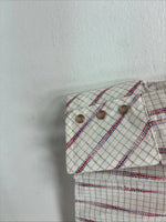 New Women’s Dan River Multicolor Design Long Sleeve Pearl Snap Size 10 KK-7