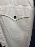 New Men’s Cowboy Threads Blue White Long Sleeve Button Up Large V-80