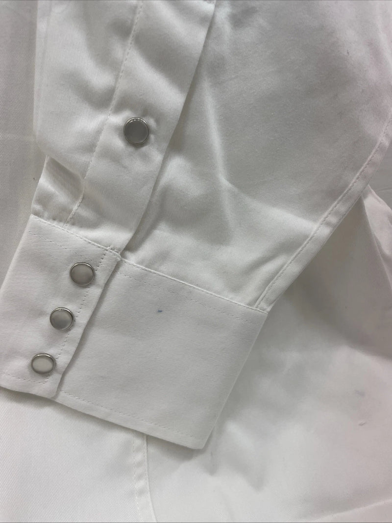 New Men’s Western Express White Long Sleeve Pearl Snap XXXL
