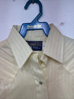 New Women’s Panhandle Slim Yellow Long Sleeve Pearl Snap Size 8 KK-63 