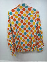 New Women’s TexasTogs Polkadot Long sleeve Pearl Snap Size 38 MM-51