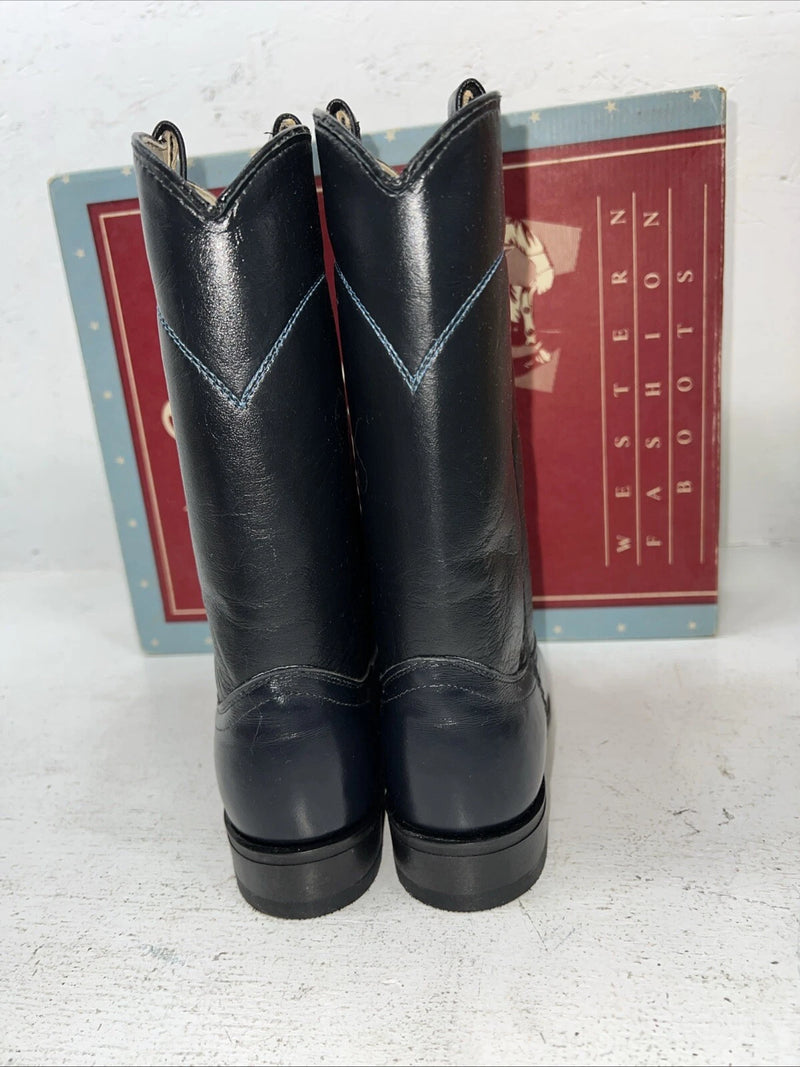 New Women’s Navy Acme Cowboy Boots. 8007 7 M. 18-64