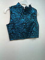 New Kids Blue 1849 Authentic Ranchwear Cut Off Zip Up Vest M #77872 3B-67
