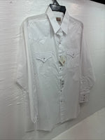 Me Women’s ELY Cattleman White Long Sleeve Pearl Snap 16.5 X 34 Large X-43