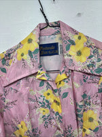 New Women’s Panhandle Slim Pink floral Long Sleeve Pearl Snap 10/32 KK-11