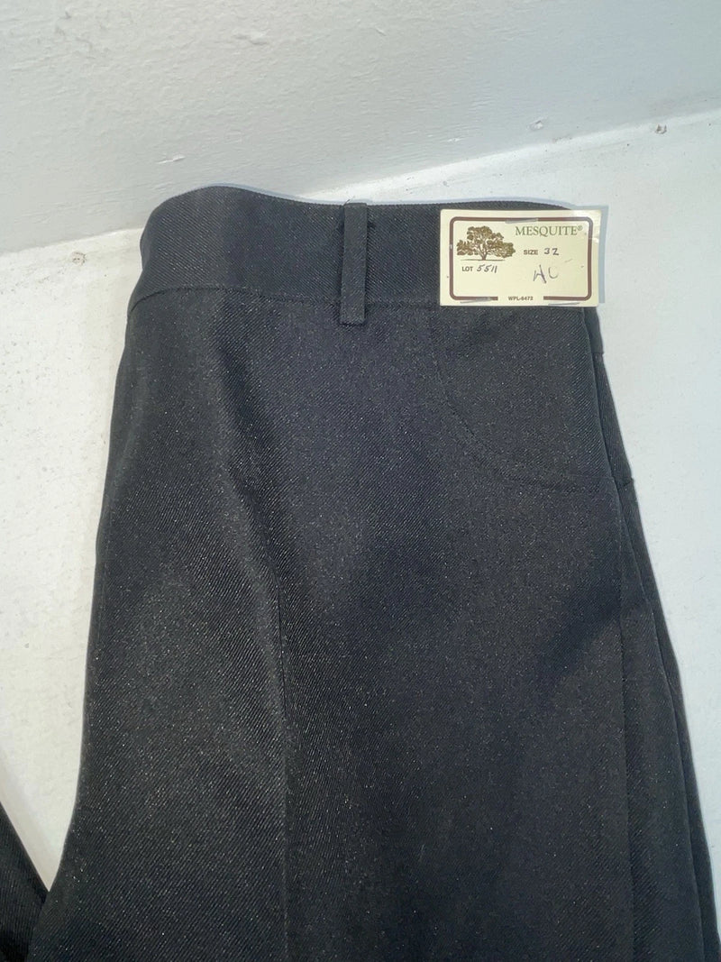 New Vintage Black Mesquite Polyester Pants #5511 OO-55