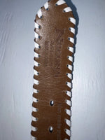 New Black Genuine Leather Nocona Stitched And Weaved S Belt #N3488802 Z-147