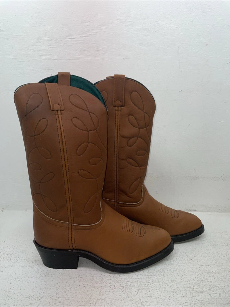 New Men’s Brown Acme Cowboy Boots. 9032 8 E W. 1-109