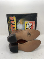 New Men’s Brown Texas Brand Cowboy Boots. 5084 10.5 10 1/2 D. 7-73