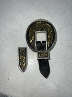 New Women’s Montana Silversmiths 3/4in 5 Bead Buckle Set. 8910 A-75