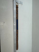 New Blue Genuine Leather Longhorn Tooled 32” Belt #82829 JJ-39