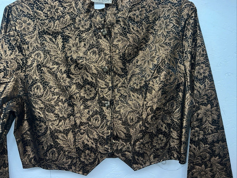 New Women’s 1849 Authentic Ranchwear Gold Western Show Short Jacket XL G-608