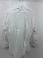 New Classix White Long Sleeve Button Up English Shirt Medium X-91