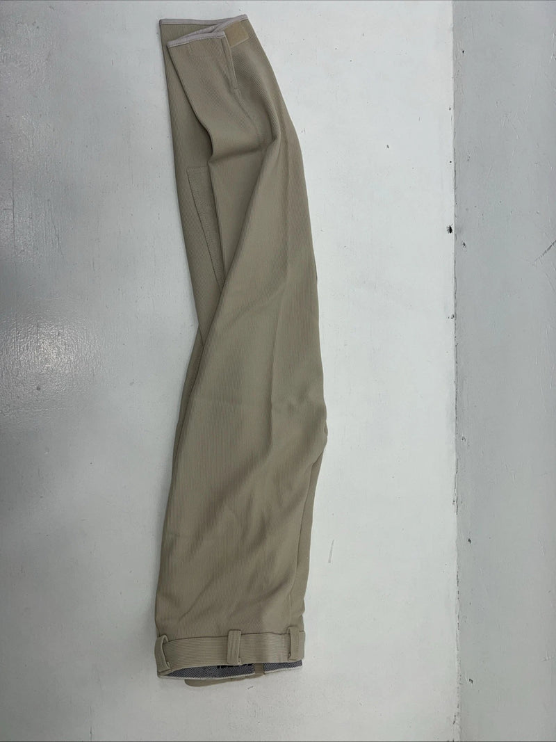 New Women’s Tan ABETTA knee Patch English Breeches. 32 R 912GYR32 C-30