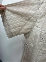 New Men’s White Horse Tan White Stripe Short Sleeve Pearl Snap XL O-72 