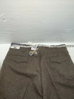 New Vintage Brown Circle S Polyester Pants #CP4776 XX-89