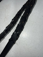 New Silver Fox Black Leather Point English Bridle #20-1189-2 W-5