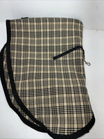 New Brown Plaid Turnout Horse Neck Hood PP-22