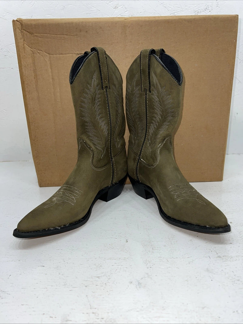 New Women’s Green Texas Brand Cowboy Boots. L  9302 6.5 6 1/2 M. 19-139