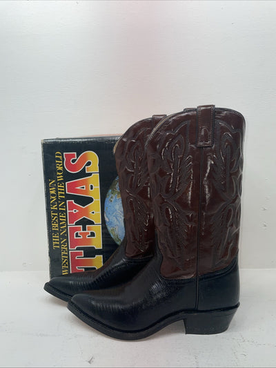 New Men’s Brown Texas Brand Cowboy Boots. 7230 10 E E. 6-45